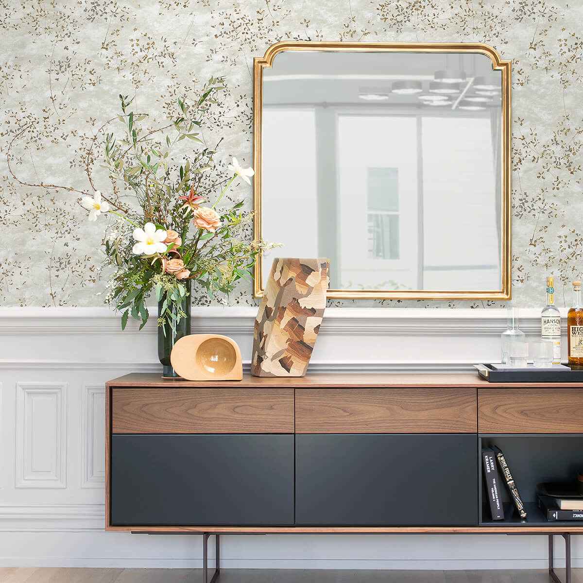 Arian Champagne Inkburst Wallpaper - York Wallcoverings - 4019-86428 - York Wallcoverings Wallpaper