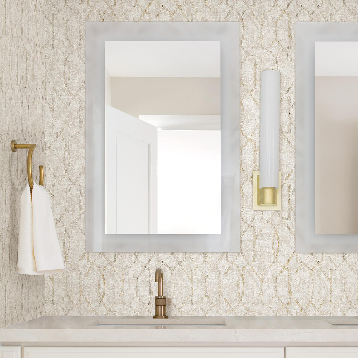 ziva-gold-trellis-wallpaper-york-wallcoverings-4019-86450 - York Wallpaper Wallpaper
