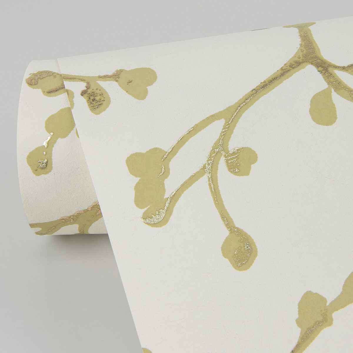 Koura Cream Budding Branches Wallpaper - York Wallcoverings - 4019-86454 - York Wallcoverings Wallpaper