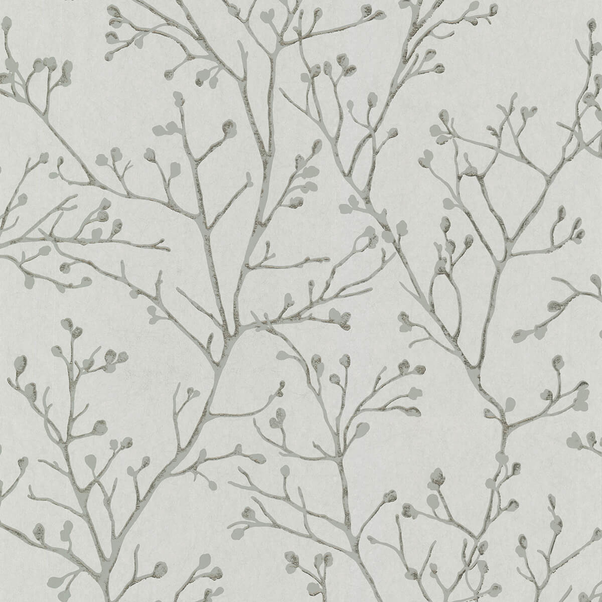 koura-platinum-budding-branches-wallpaper-york-wallcoverings-4019-86456 - York Wallcoverings Papel pintado