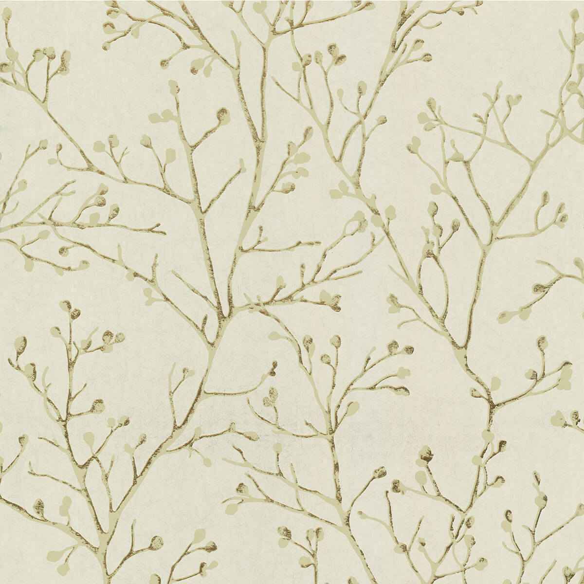 Koura Gold Budding Branches Wallpaper - York Wallcoverings - 4019-86457 - York Wallcoverings Wallpaper