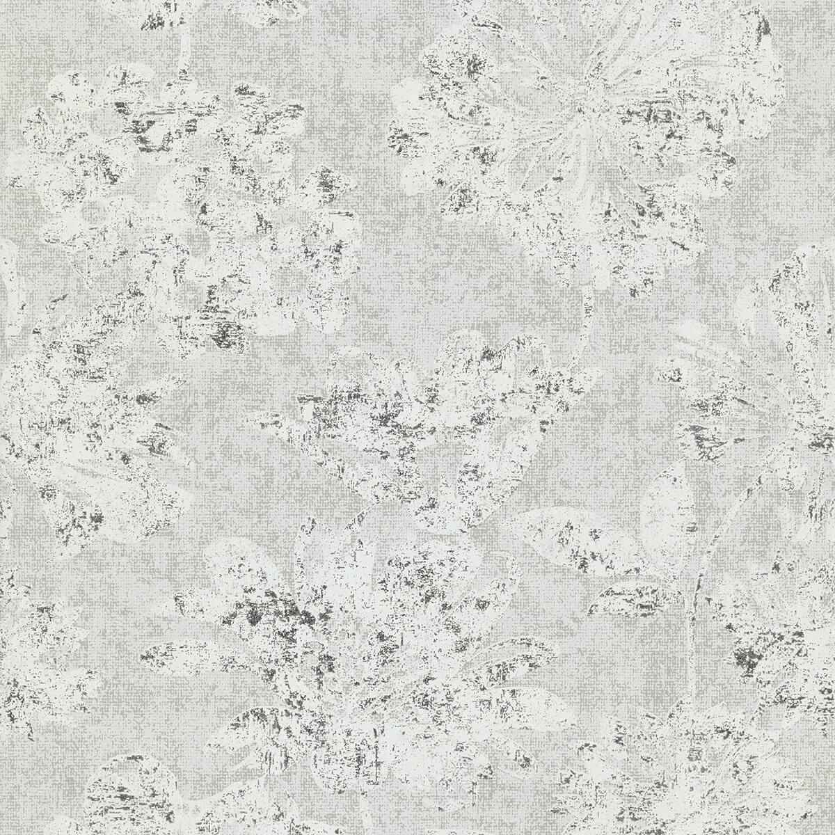 Kala Platinum Floral Wallpaper - York Wallcoverings - 4019-86459