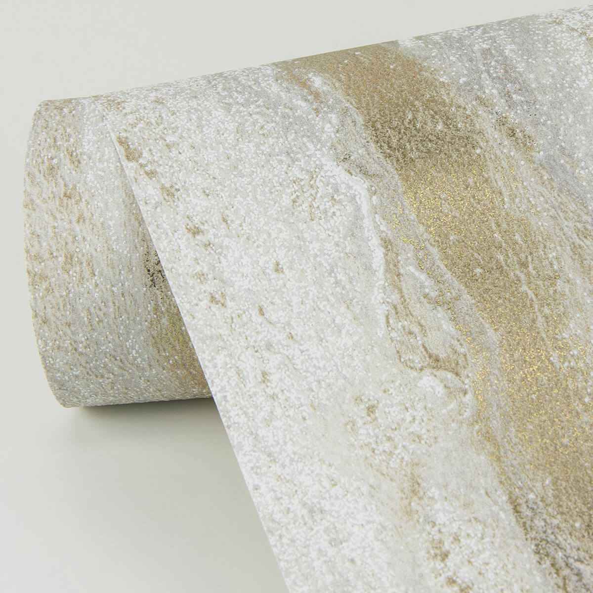 Delesse Gold Marbled Wallpaper - York Wallcoverings - 4019-86461