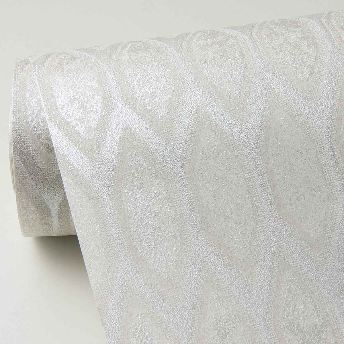 Damour Cream Hexagon Ogee Wallpaper - York Wallcoverings - 4019-86462 - York Wallcoverings Wallpaper