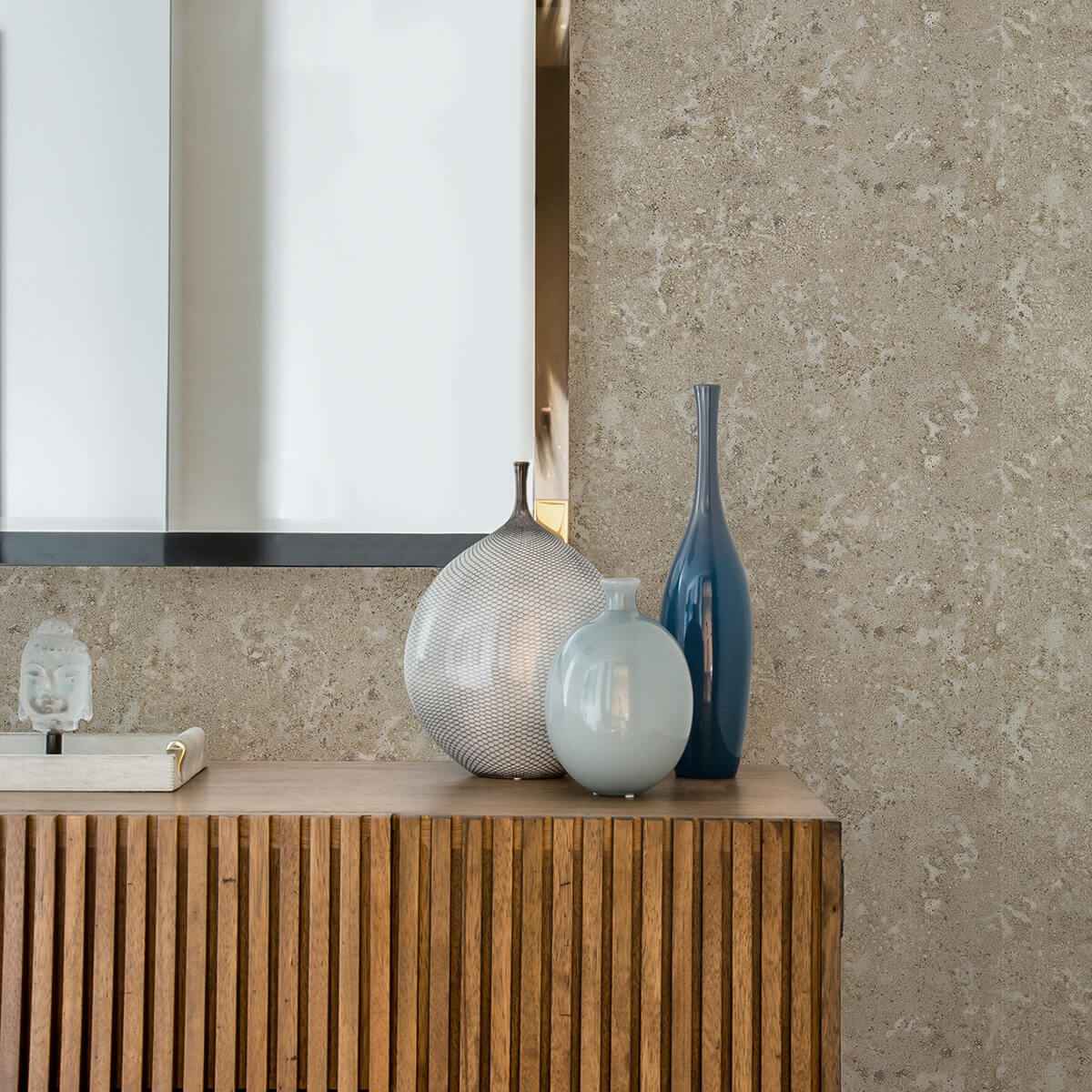 Kulta Pewter Cemented Wallpaper - York Wallcoverings - 4019-86470 - York Wallcoverings Wallpaper