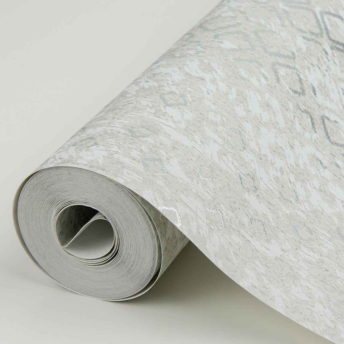 Alama Platinum Diamond Wallpaper - York Wallcoverings - 4019-86479 - York Wallcoverings Wallpaper