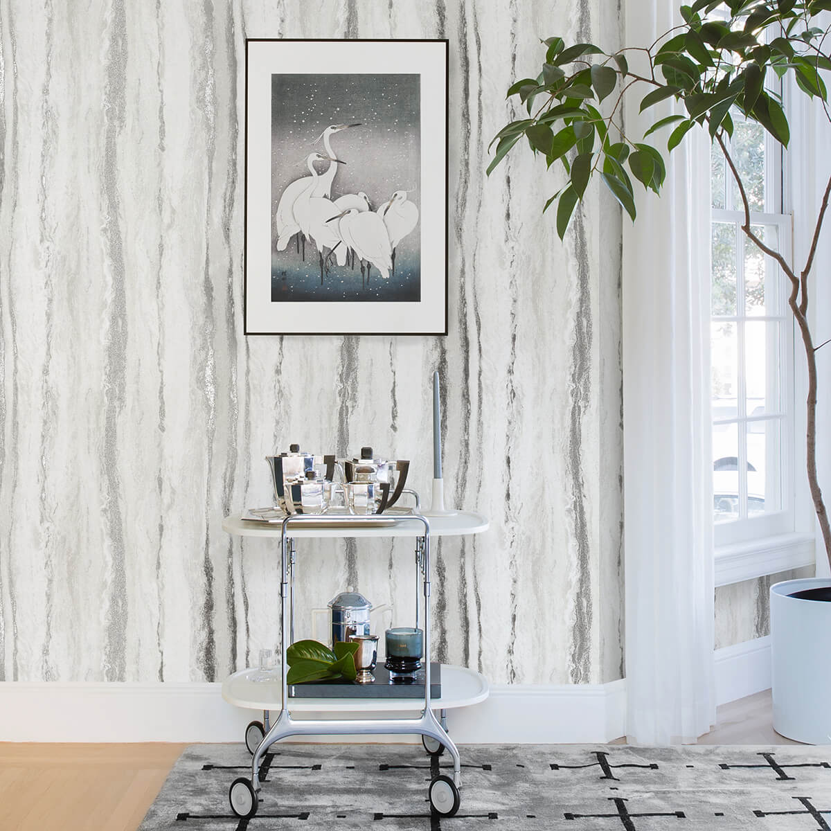 delesse-platinum-marbled-wallpaper-york-wallcoverings-4019-86499 - York Wallcoverings Wallpaper