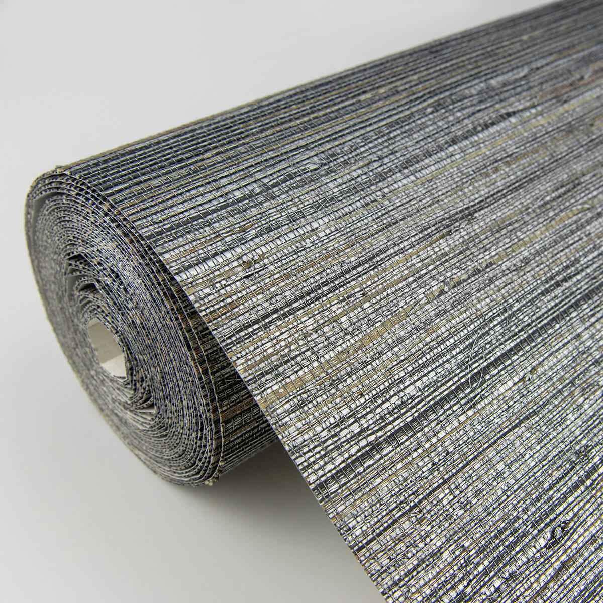 Fujian Silver Grasscloth Wallpaper - York Wallcoverings - 2829-80007 - York Wallcoverings Wallpaper
