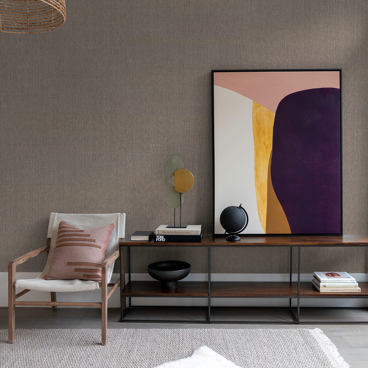 gaoyou-taupe-paper-weave-wallpaper-york-wallcoverings-2829-80080 - York Wallpaper Wallpaper