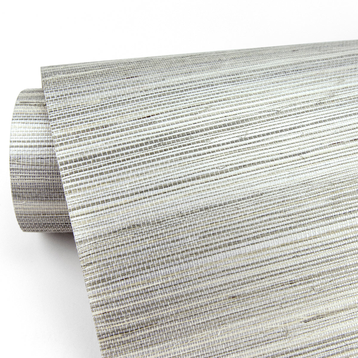 Zoysia Platinum Grasscloth Wallpaper - York Wallcovering - 2829-82022