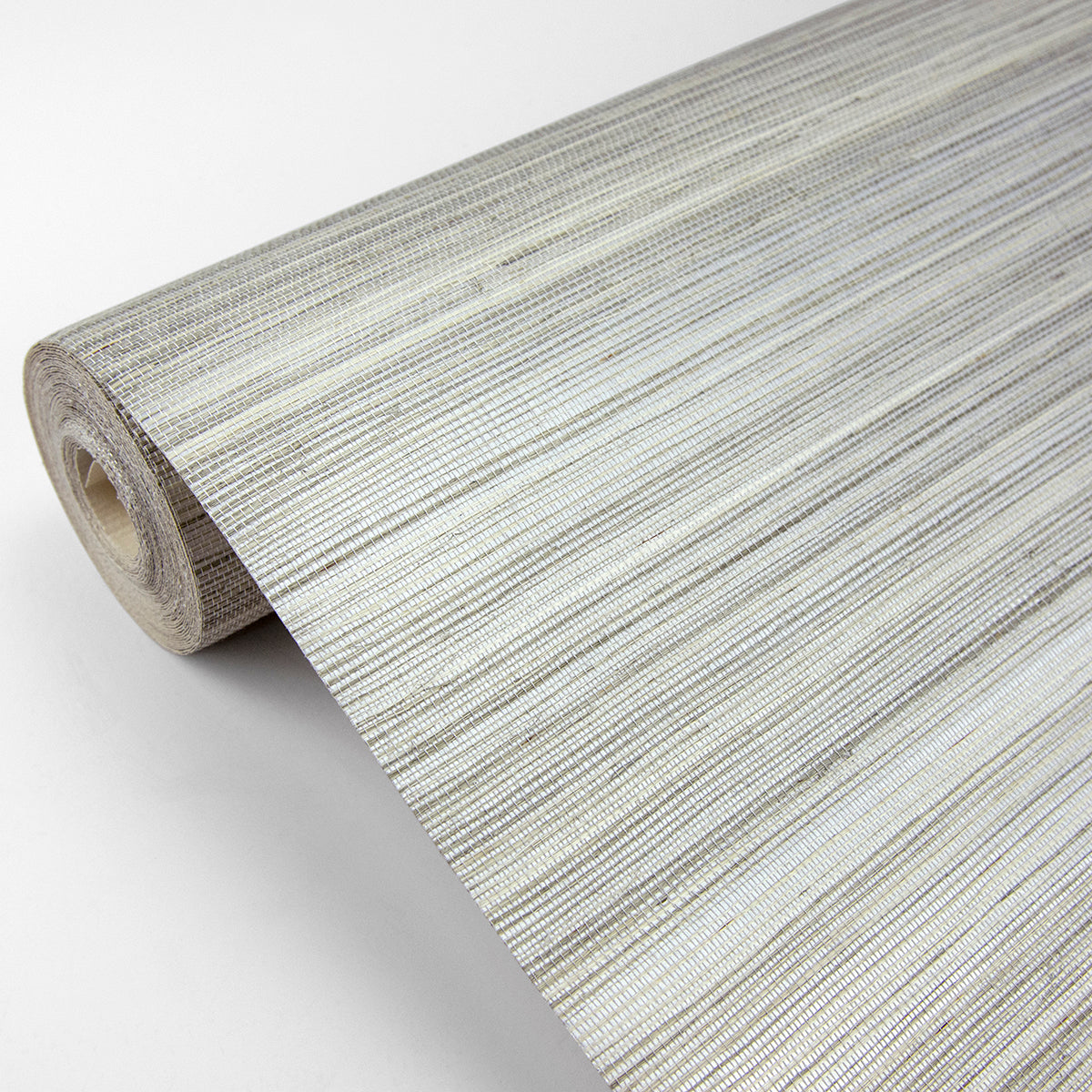 Zoysia Platinum Grasscloth Wallpaper - York Wallcovering - 2829-82022