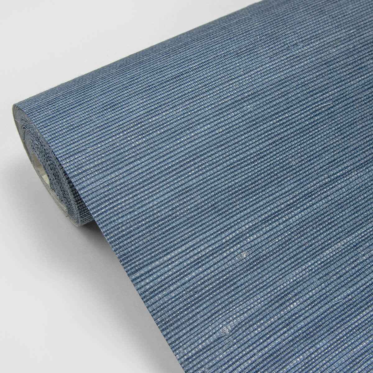 Lamphu Blue Sisal Grasscloth Wallpaper - York Wallcoverings - 2829-82026 - York Wallcoverings Wallpaper