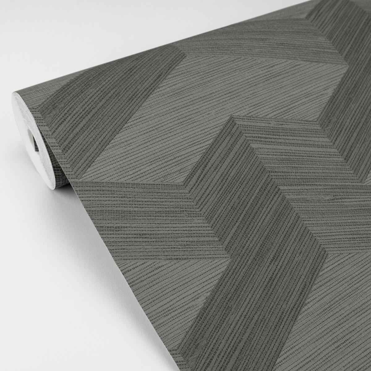 Y Knot Grey Geometric Texture Wallpaper - York Wallcoverings - 2829-82067 - York Wallcoverings Wallpaper