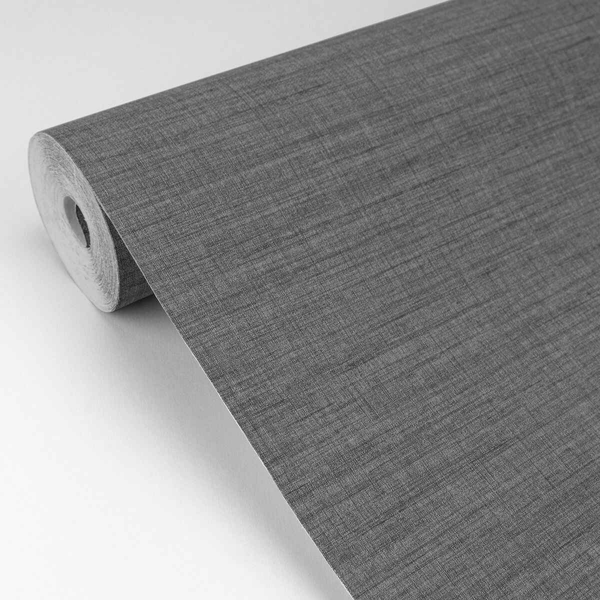 Essence Dark Grey Linen Texture Wallpaper - York Wallcoverings - 2829-82068 - York Wallcoverings Wallpaper