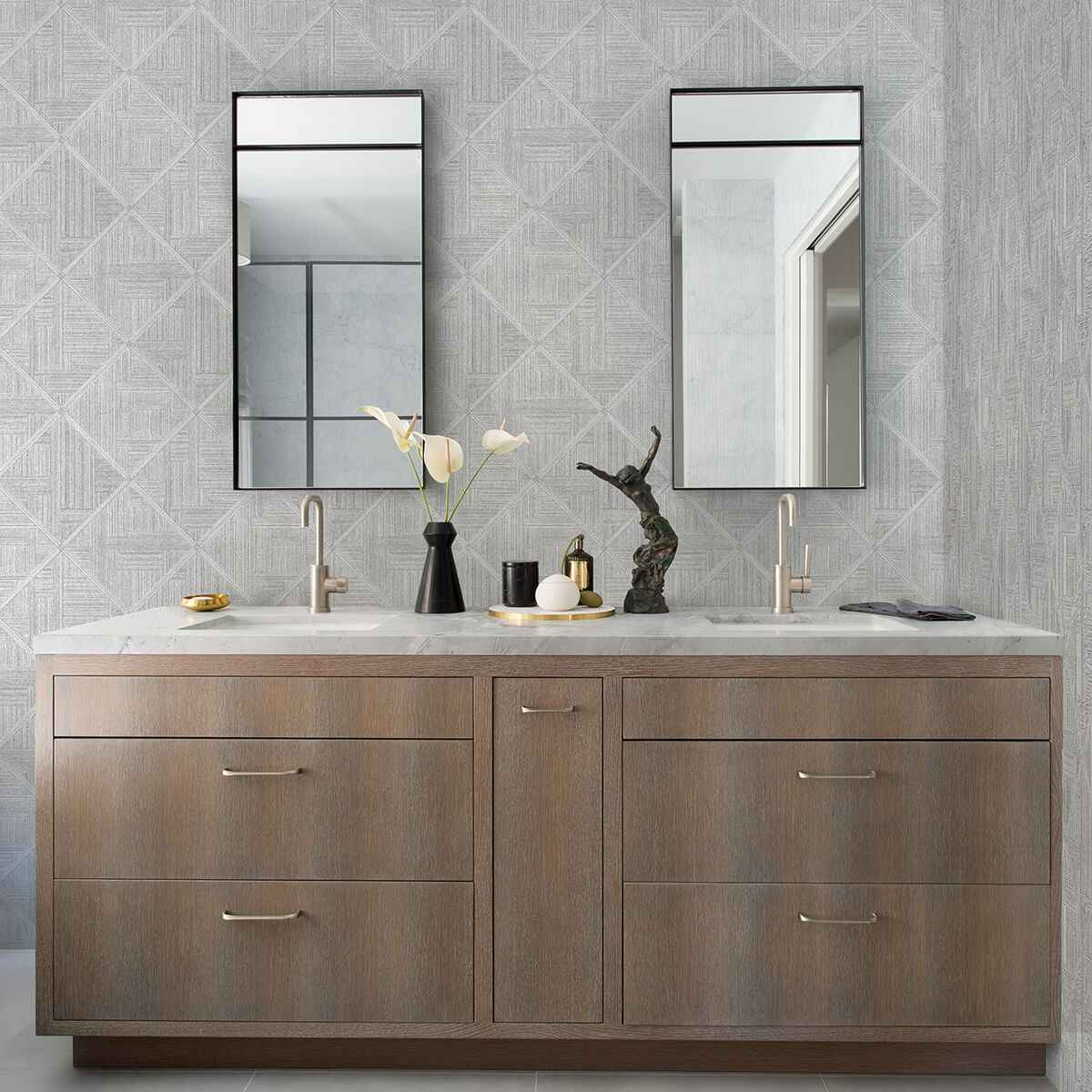 cade-grey-geometric-wallpaper-york-wallcoverings-2975-26208 - York Wallcoverings Wallpaper