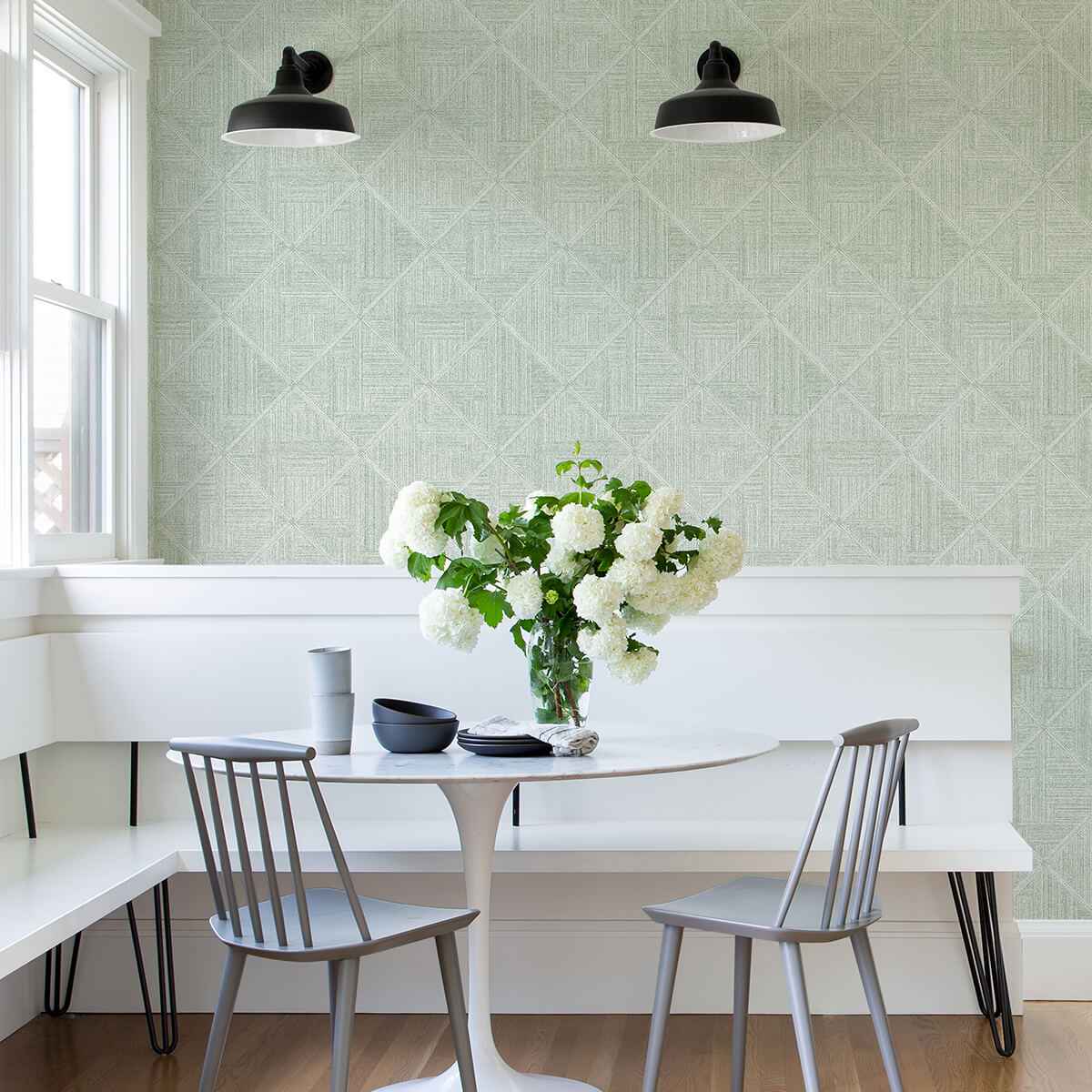 cade-green-geometric-wallpaper-york-wallcoverings-2975-26211 - York Wallcoverings Wallpaper