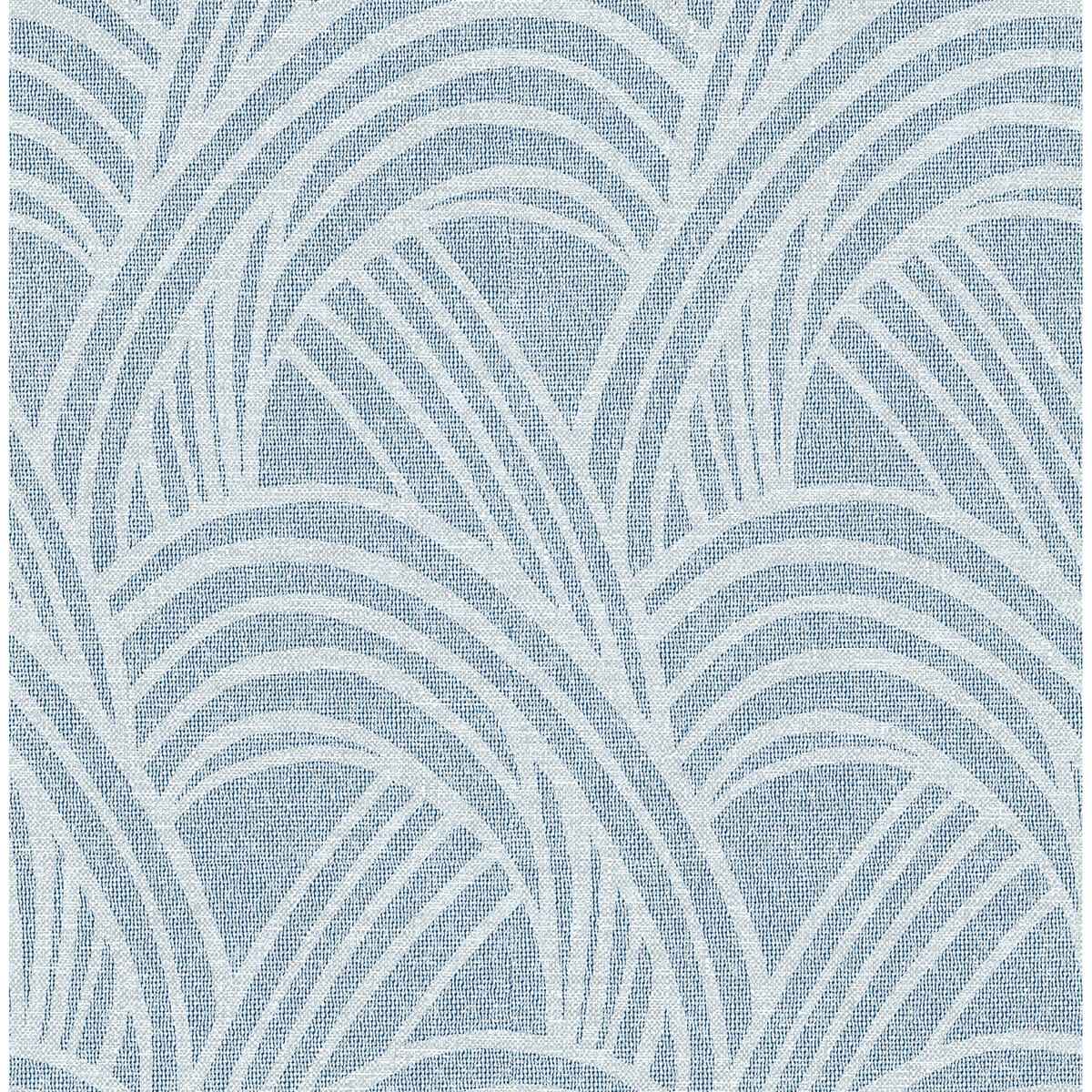 farrah-blue-geometric-wallpaper-york-wallcoverings-2975-26217 - York Wallcoverings Wallpaper