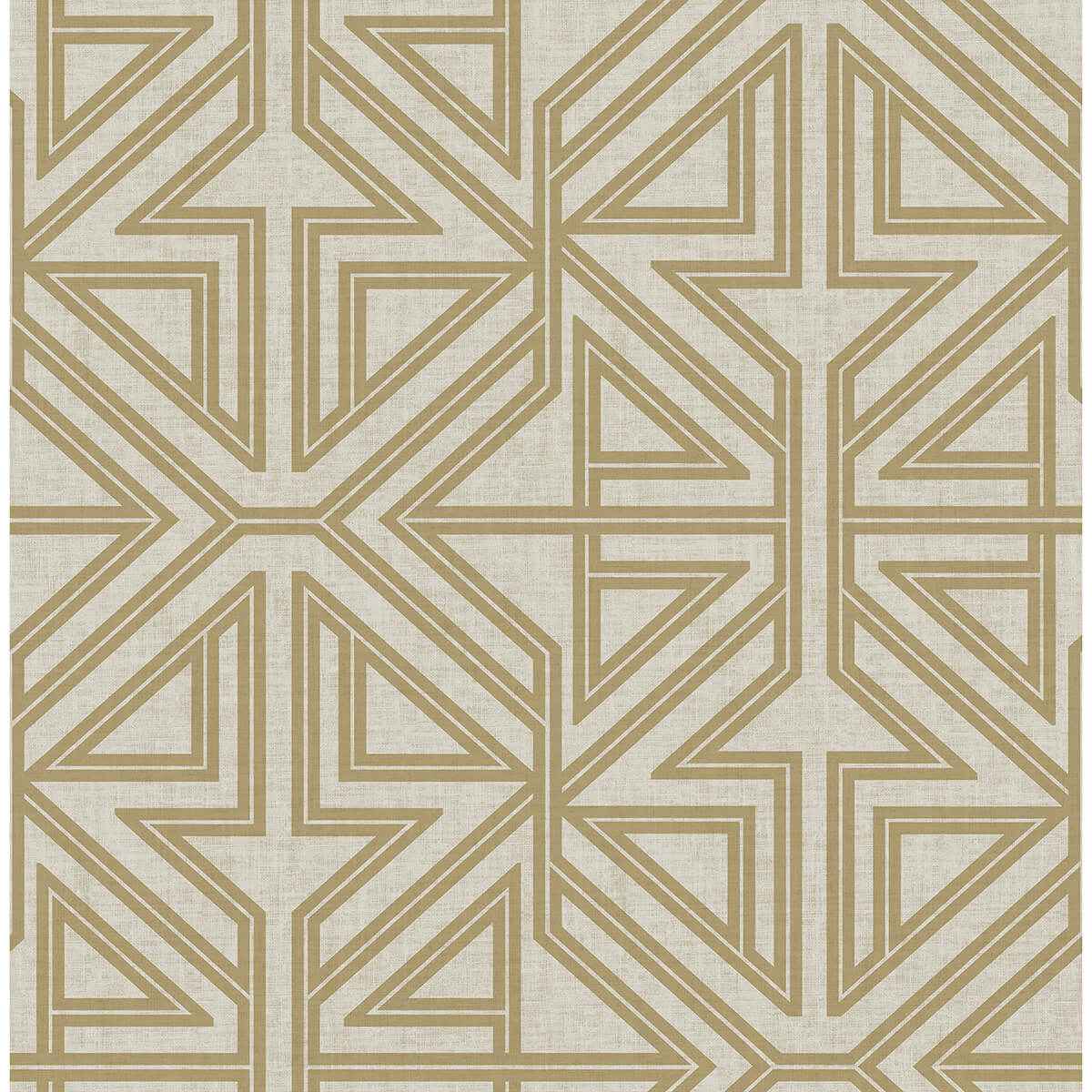 kachel-gold-geometric-wallpaper-york-wallcoverings-2975-26229 - York Wallcoverings Wallpaper