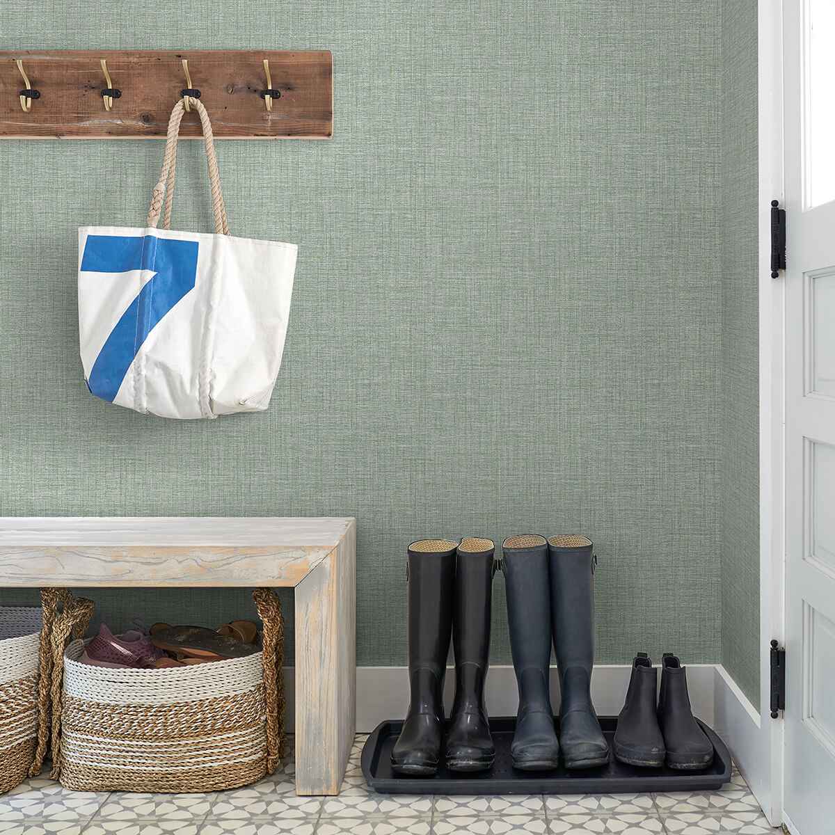 lanister-green-texture-wallpaper-york-wallcoverings-2975-26235 - York Wallcoverings Wallpaper