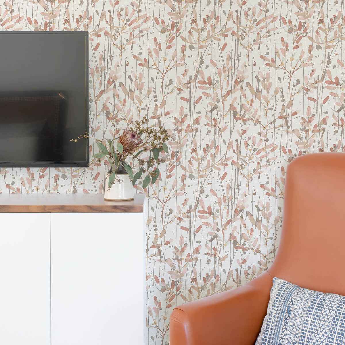 leandra-coral-floral-trail-wallpaper-york-wallcoverings-2975-26239 - York Wallcoverings Wallpaper