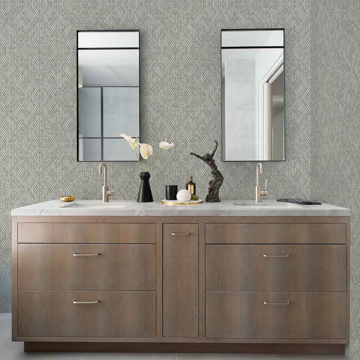 felix-grey-grey-geometric-wallpaper-york-wallcoverings-2975-26247 - York Wallcoverings Wallpaper