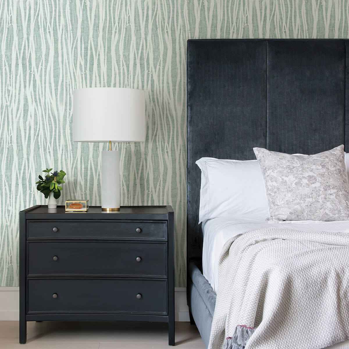 nazar-green-green-stripe-wallpaper-york-wallcoverings-2975-26252 - York Wallcoverings Wallpaper