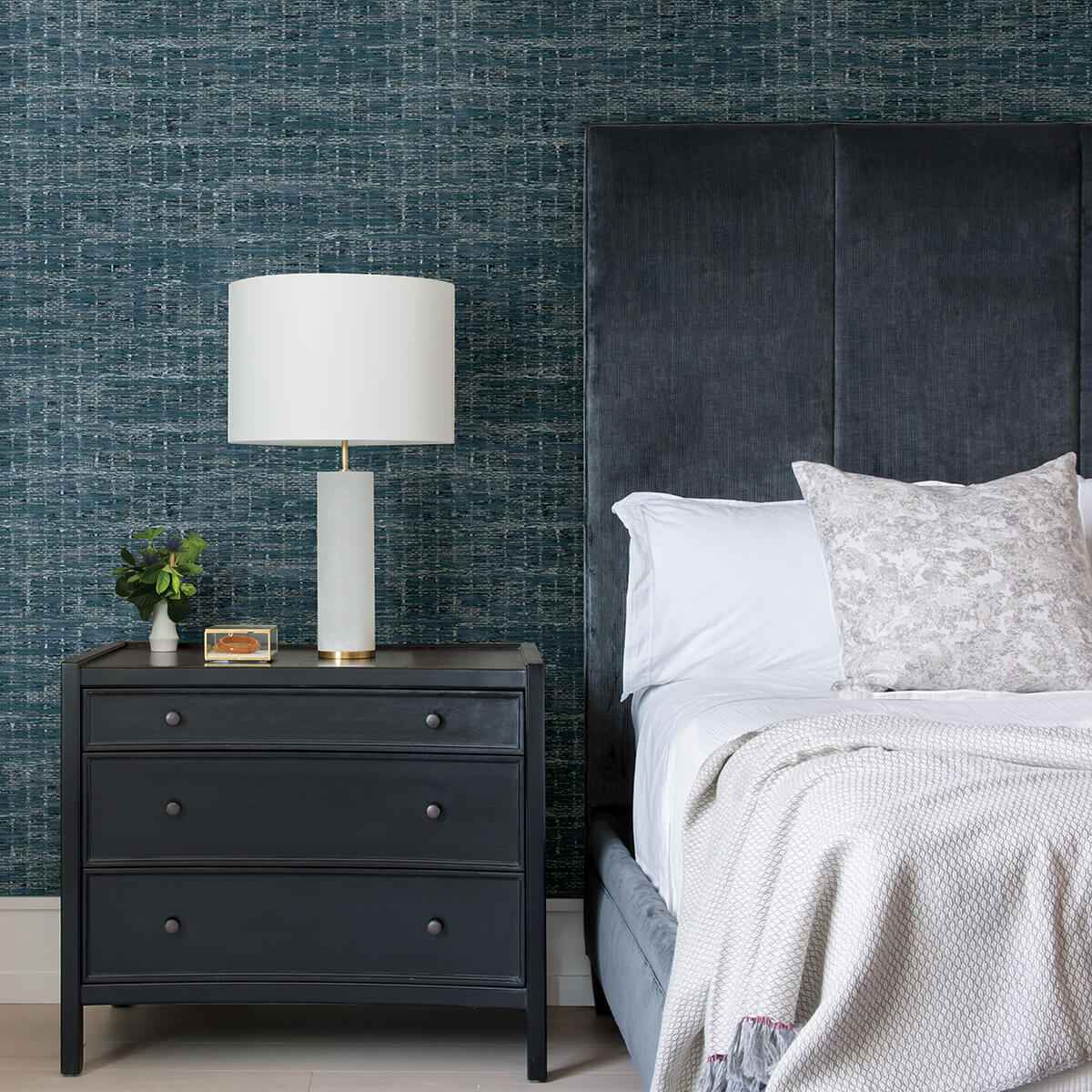 samos-blue-texture-wallpaper-york-wallcoverings-2975-26253 - York Wallcoverings Wallpaper