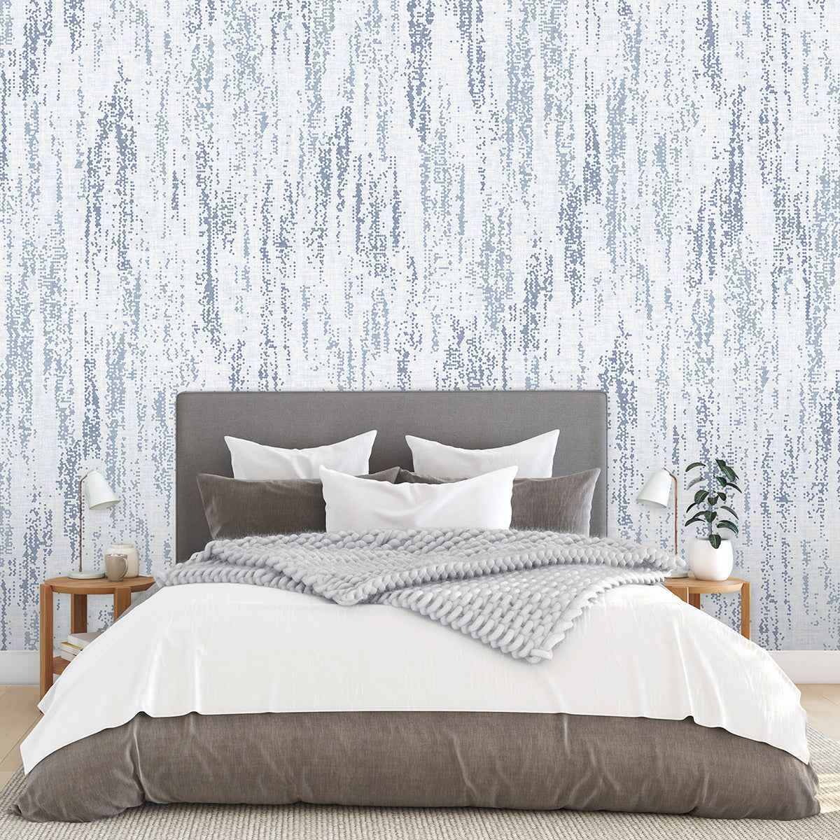 Rainfall Ocean Blue Wall Mural - York Wallcoverings - ASTM3917 - York Wallcoverings Wallpaper