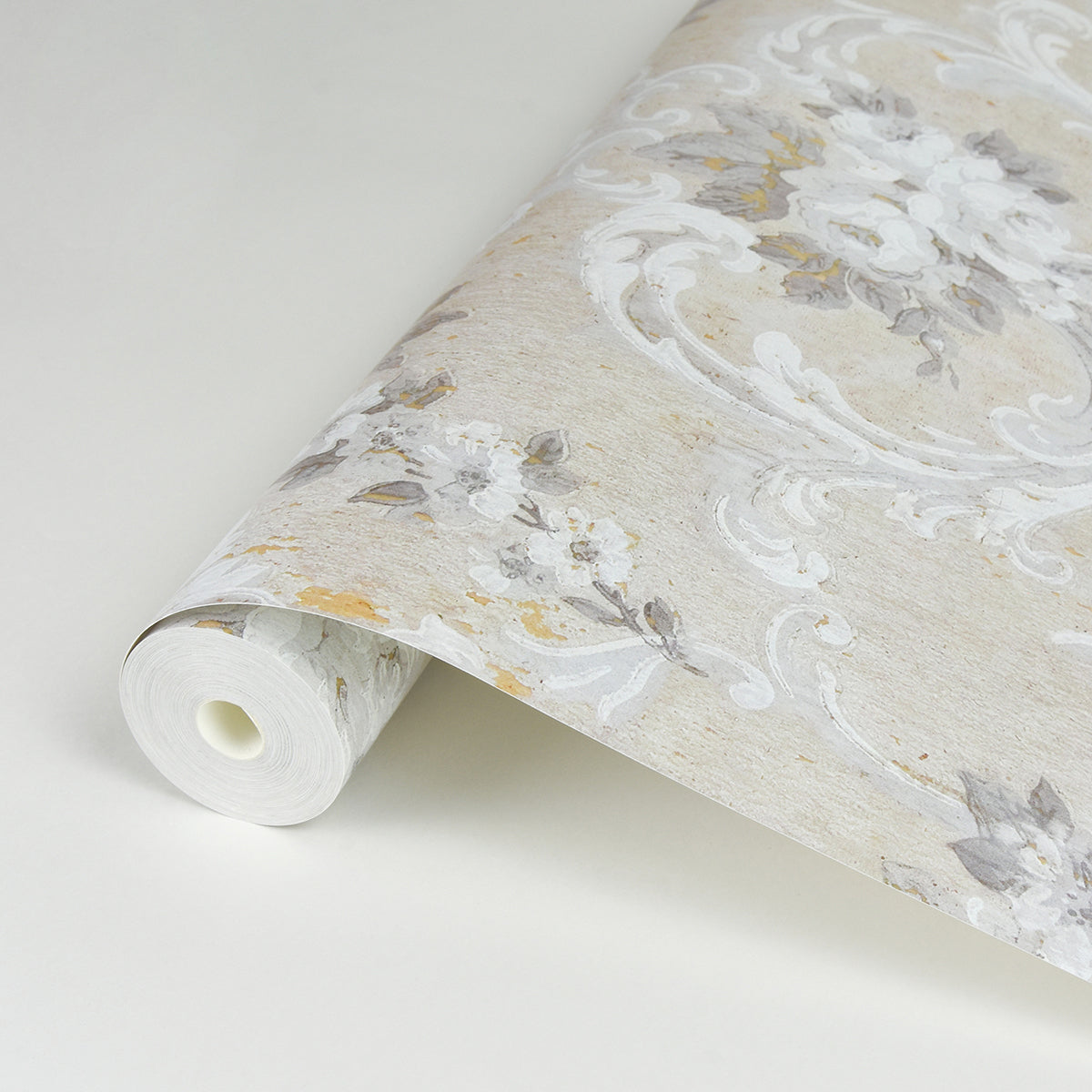 this-old-hudson-natural-neutral-rose-damask-wallpaper-york-wallcoverings-ast4064 - York Wallcoverings Wallpaper