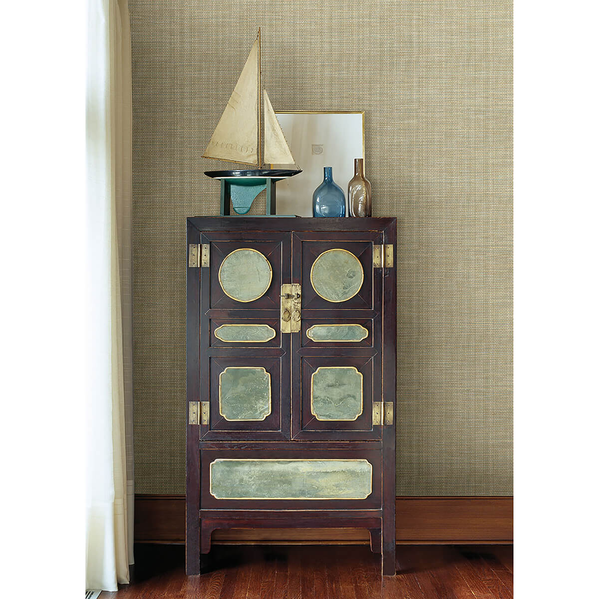 kent-seafoam-woven-wallpaper-york-wallcoverings-3123-01694 - York Wallcoverings Papel pintado