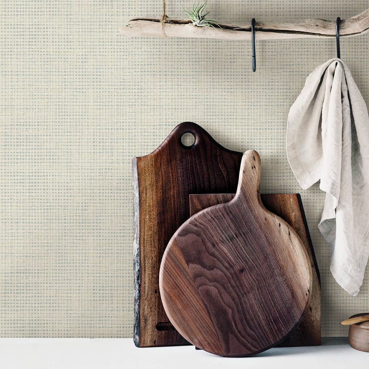 nimmie-khaki-basketweave-wallpaper-york-wallcoverings-3123-10006 - York Wallcoverings Papel pintado