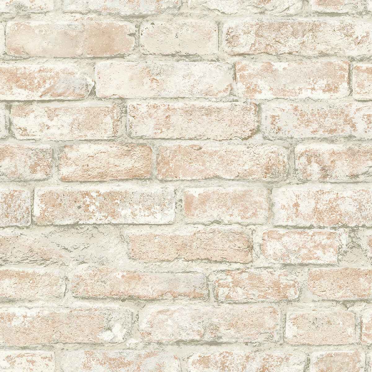 Arlington Rust Brick Wallpaper - York Wallcoverings - 3123-12482