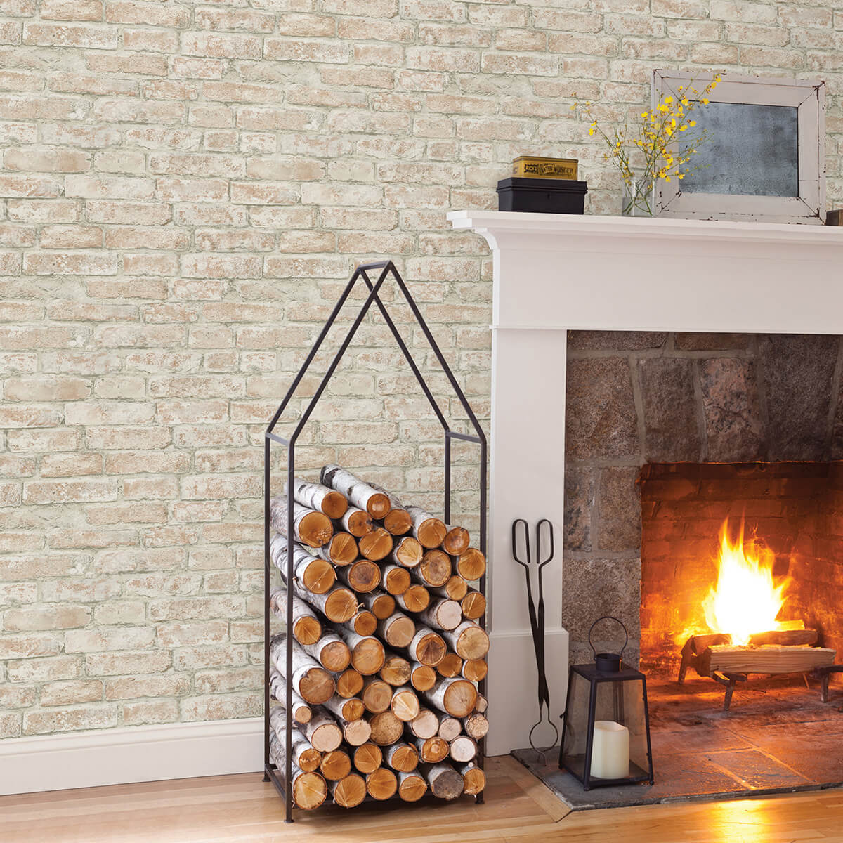 arlington-rust-brick-wallpaper-york-wallcoverings-3123-12482 - York Wallcoverings Papel pintado
