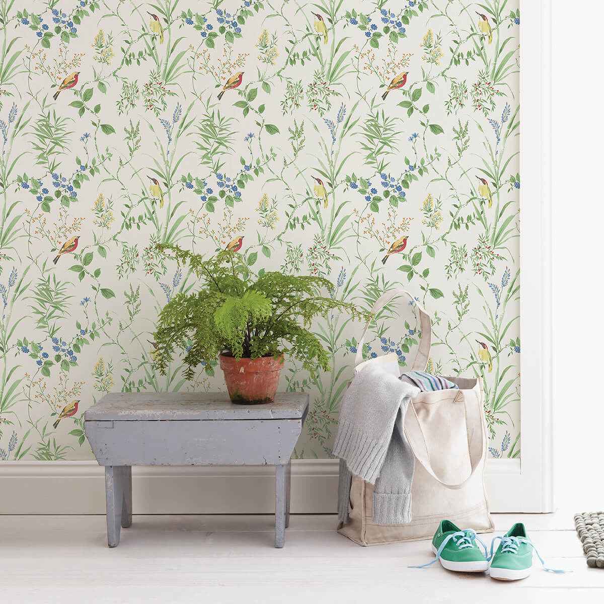 Imperial Garden Multicolor Botanical Wallpaper - York Wallcoverings - 3123-24173 - York Wallcoverings Wallpaper