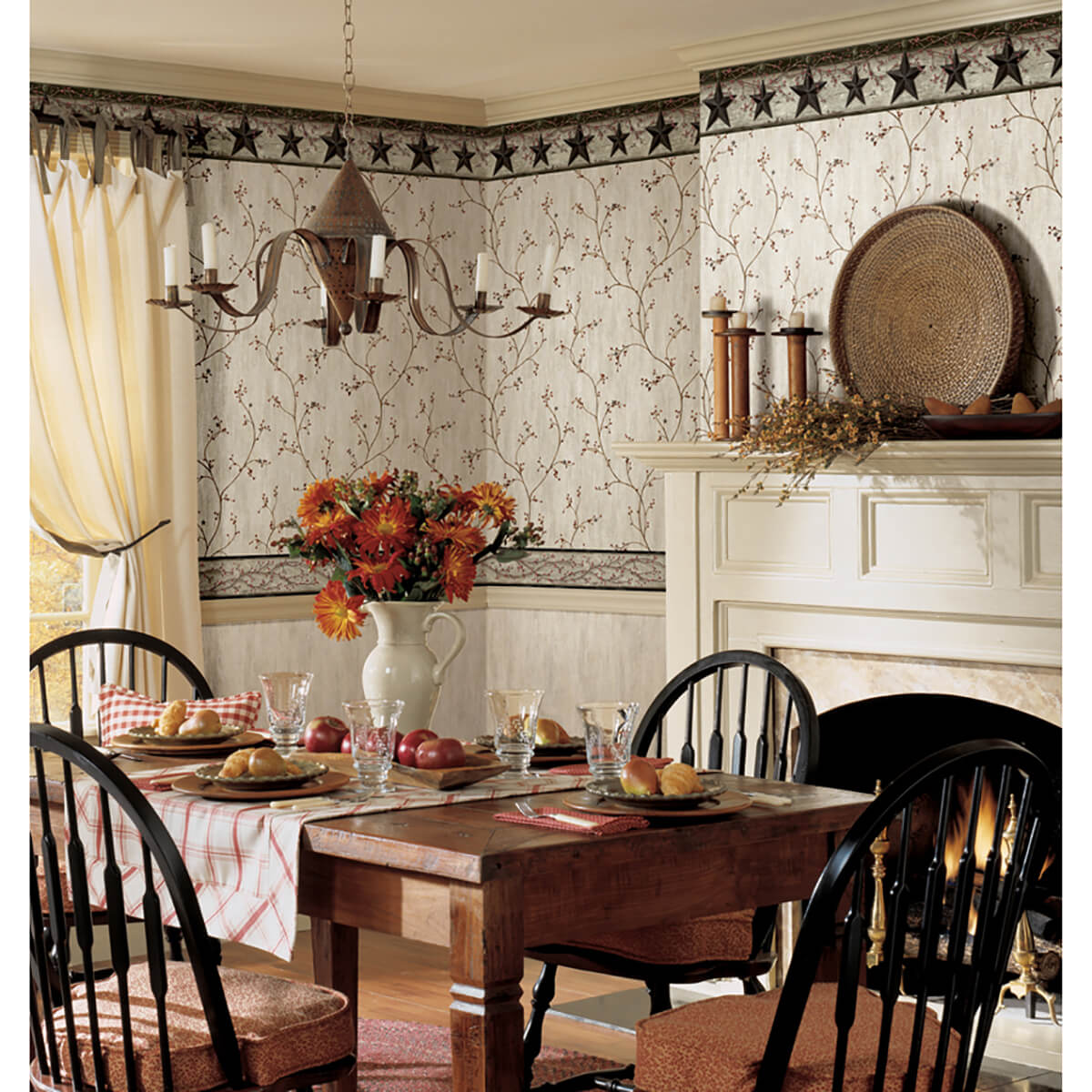 justine-light-grey-berry-trail-wallpaper-york-wallcoverings-3123-44031 - York Wallcoverings Papel pintado