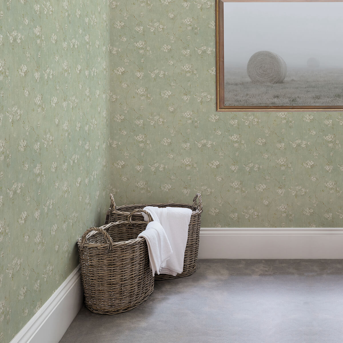 braham-aqua-floral-trail-wallpaper-york-wallcoverings-3123-44107 - York Wallcoverings Papel pintado