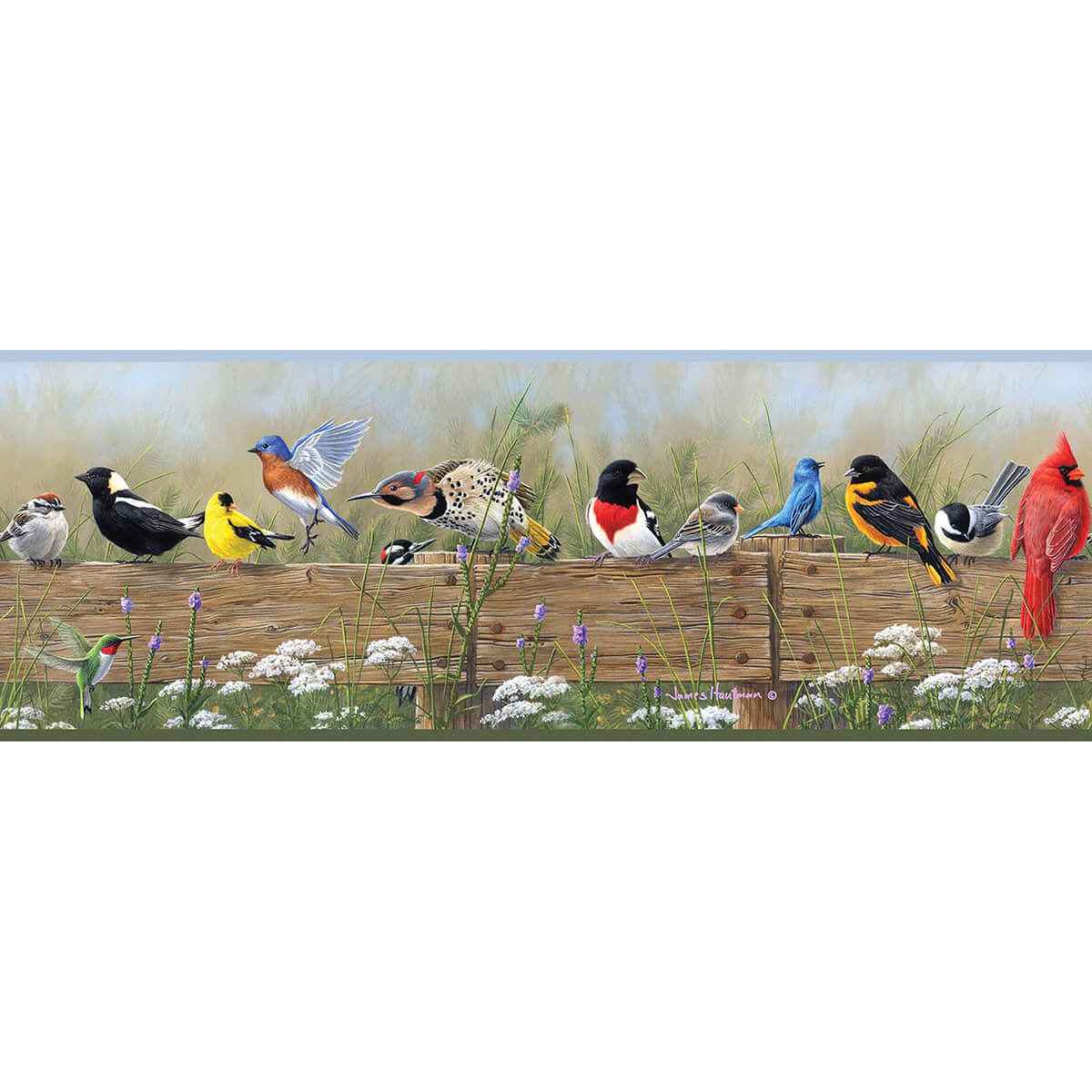 Flock Multicolor Menagerie Wallpaper - York Wallcoverings - 3123-44671