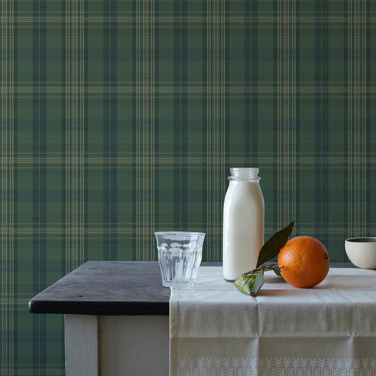 austin-green-plaid-wallpaper-york-wallcoverings-3123-330212 - York Wallcoverings Papel pintado