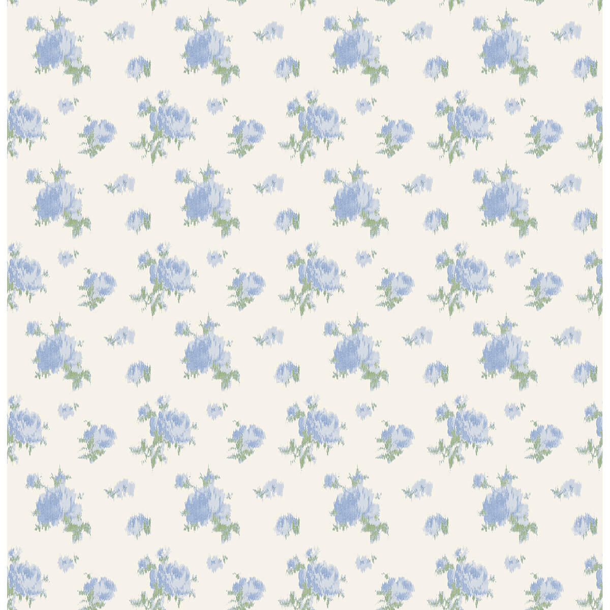 ikat-rose-blue-small-print-wallpaper-york-wallcoverings-ast4107 - York Wallcoverings Papel pintado