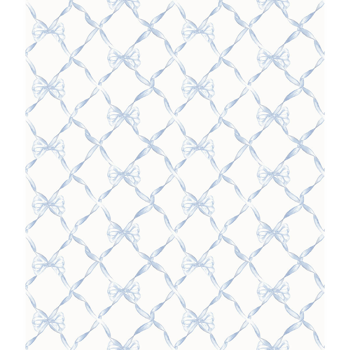 baby-bow-blue-bella-ribbon-ribbon-trellis-wallpaper-york-wallcoverings-ast4168 - York Wallpaper Wallpaper