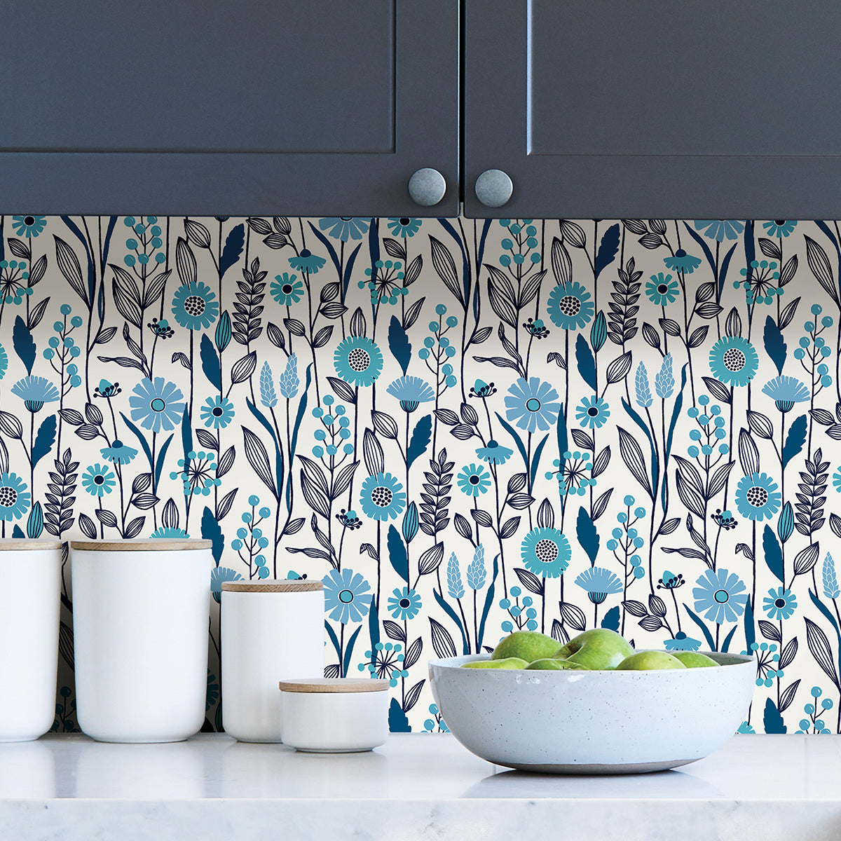 blue-jane-peel-and-stick-wallpaper-york-wallcoverings-nus4043 - York Wallcoverings Wallpaper