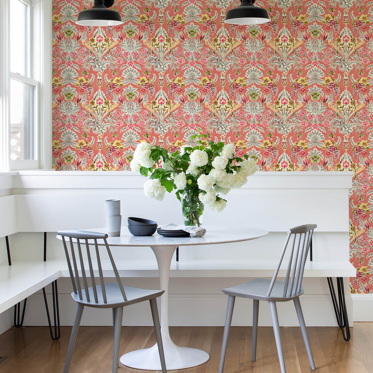 peach-summer-love-peel-and-stick-wallpaper-york-wallcoverings-nus4049 - York Wallcoverings Wallpaper