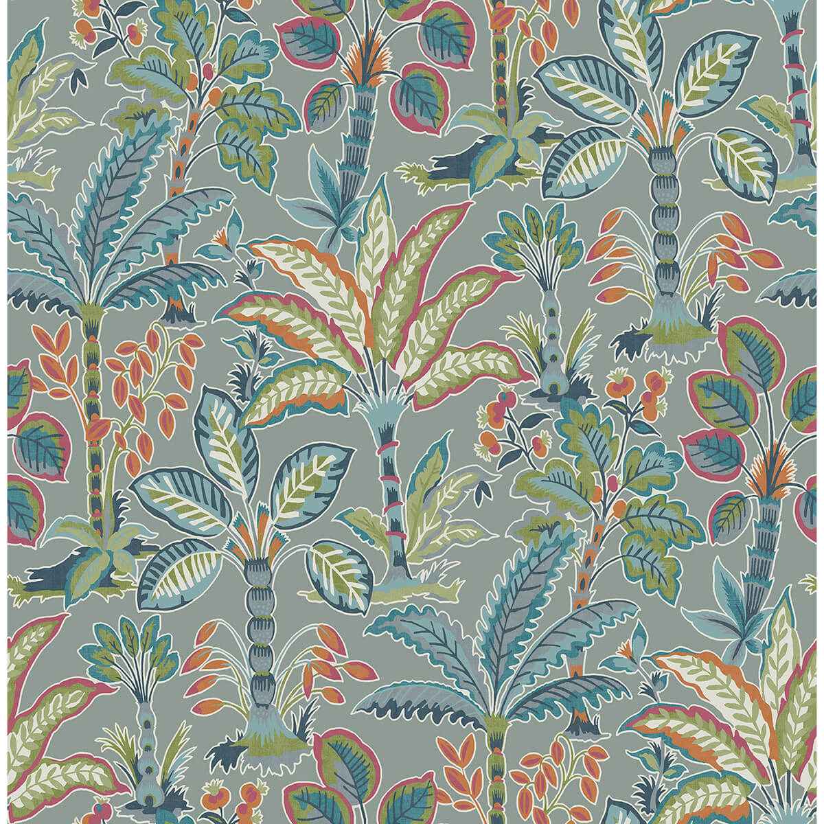 Grey Kapok Peel & Stick Wallpaper - York Wallcoverings - NUS4003