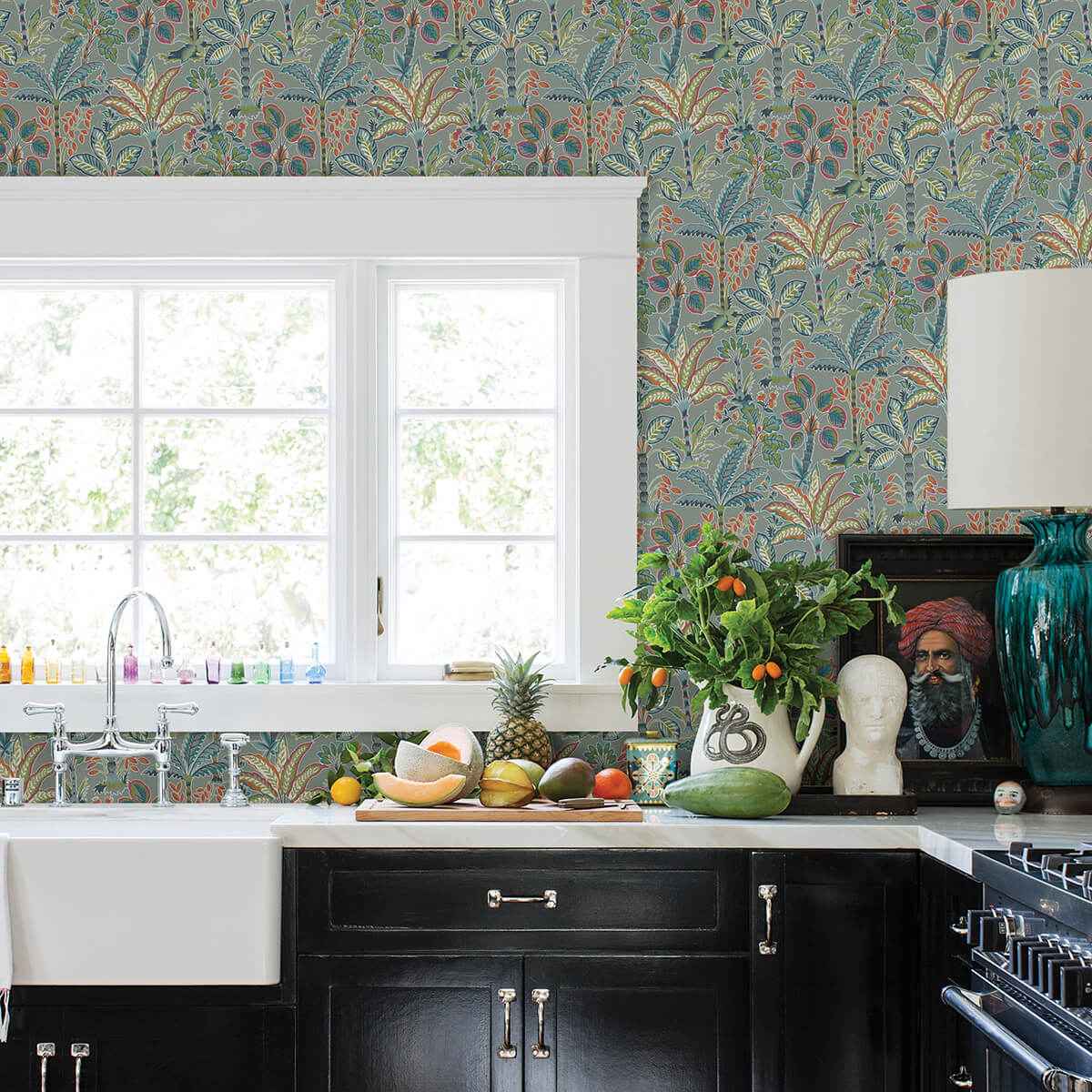 Grey Kapok Peel & Stick Wallpaper - York Wallcoverings - NUS4003 - York Wallcoverings Wallpaper