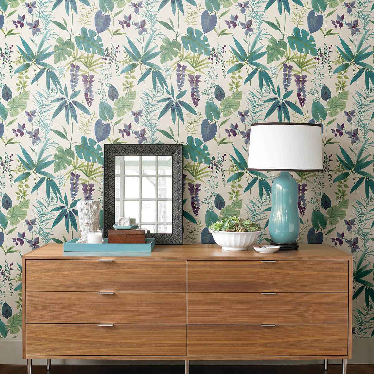 Teal Maldives Peel & Stick Wallpaper - York Wallcoverings - NUS4006 - York Wallcoverings Wallpaper