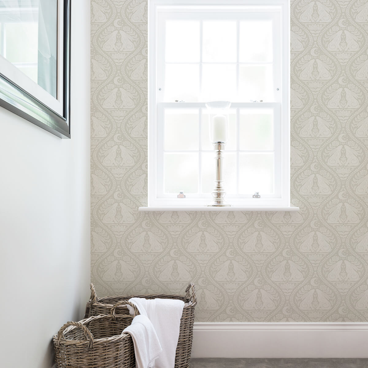 cream-moon-rabbit-peel-and-stick-wallpaper-york-wallcoverings-nus4010 - York Wallcoverings Wallpaper