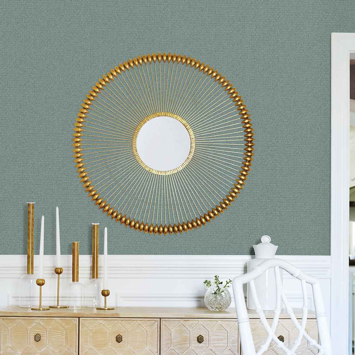 hilbert-teal-geometric-wallpaper-york-wallcoverings-4025-82506 - York Wallcoverings Wallpaper