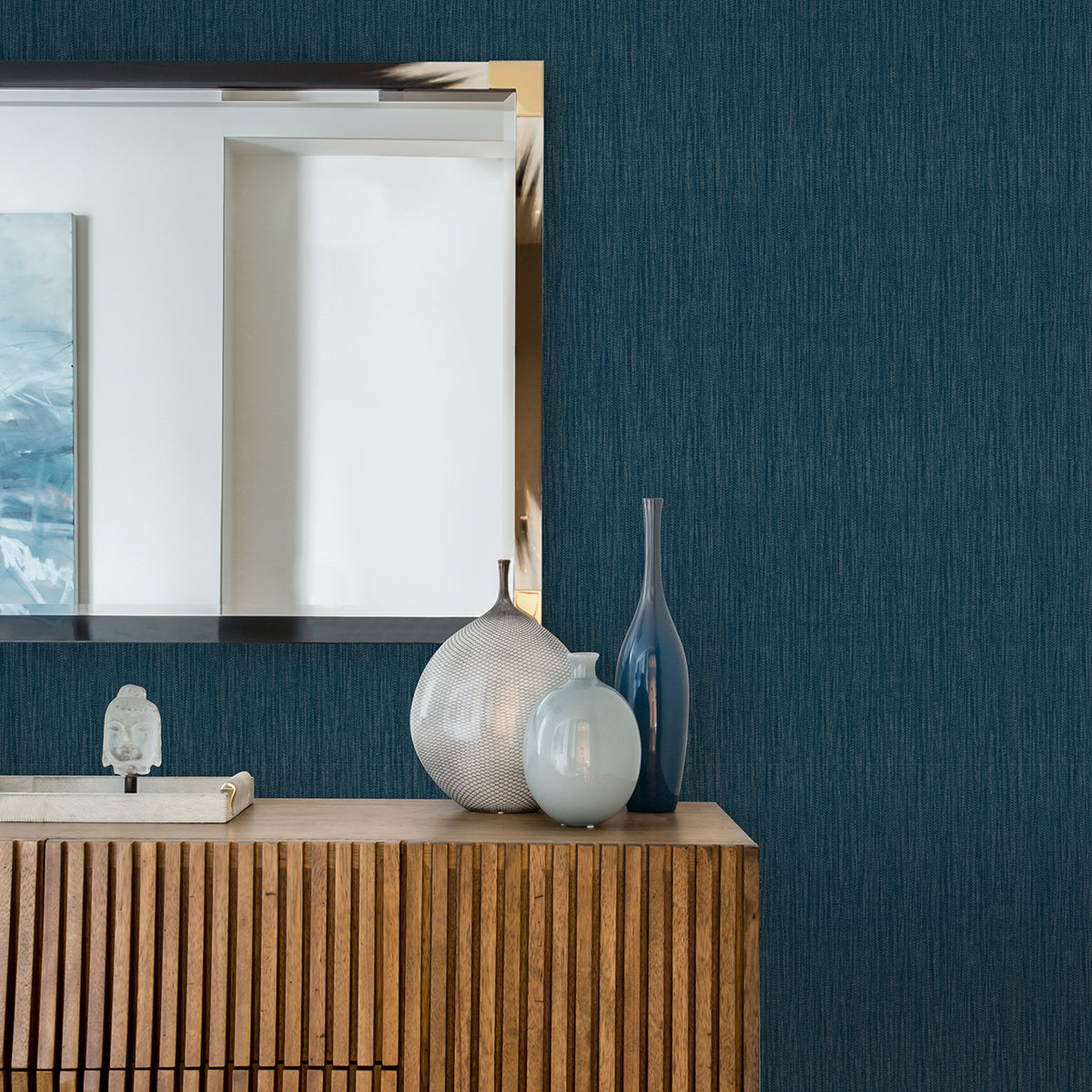 abel-blue-textured-wallpaper-york-wallcoverings-4025-82513 - York Wallpaper Wallpaper