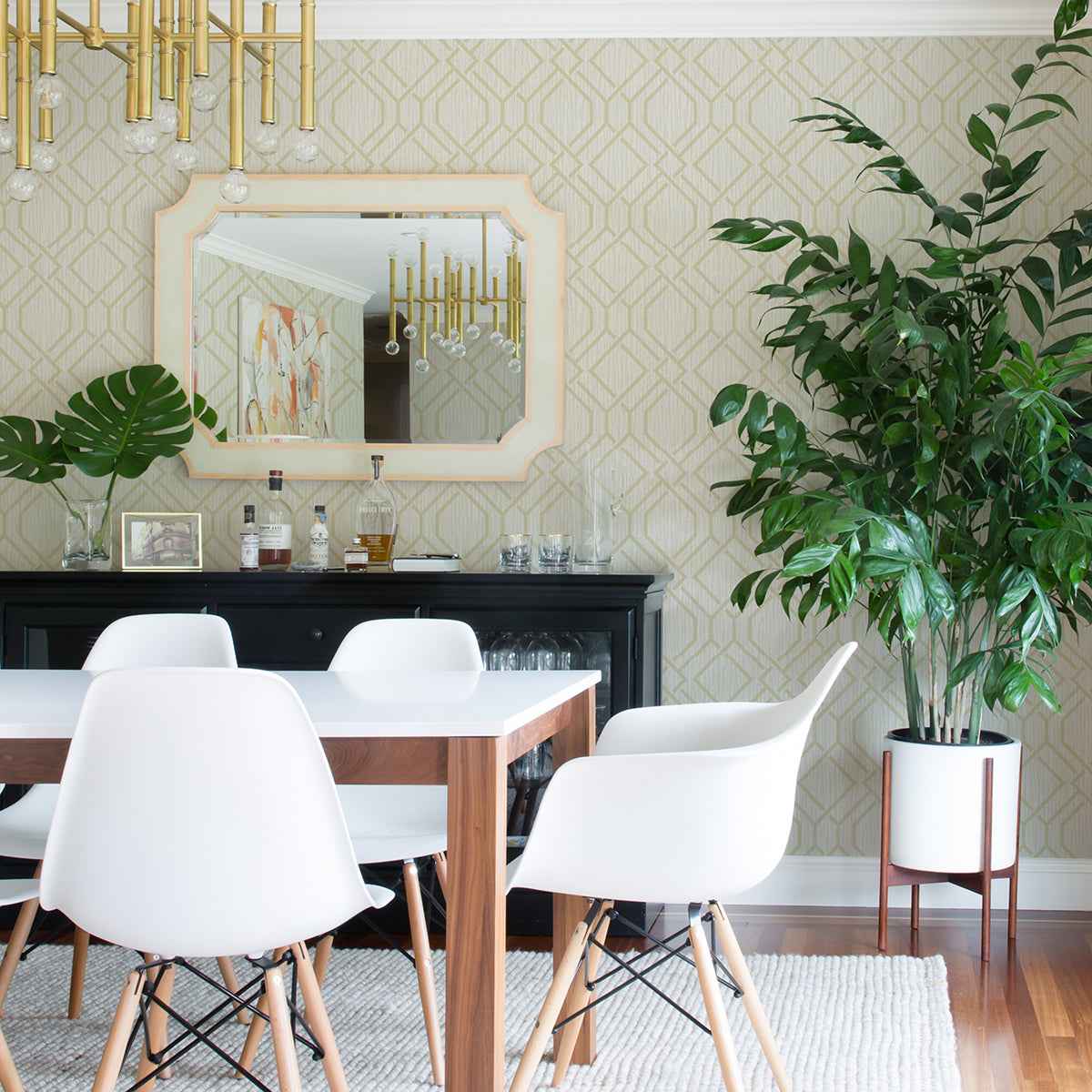 frege-gold-trellis-wallpaper-york-wallcoverings-4025-82515 - York Wallcoverings Wallpaper