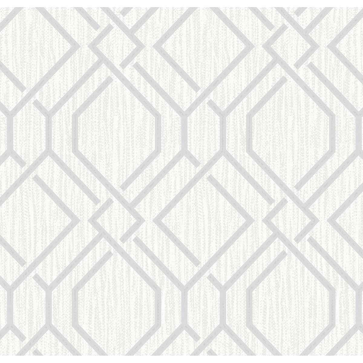 frege-silver-trellis-wallpaper-york-wallcoverings-4025-82525 - York Wallcoverings Wallpaper